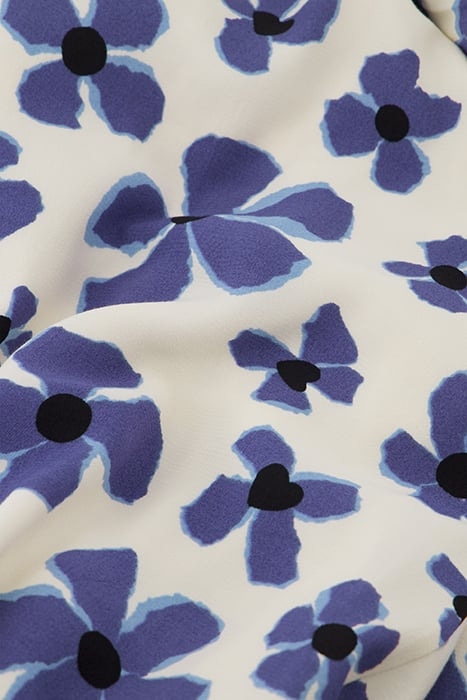 NIA DRESS CREAM WHITE/BLUE NIG 5