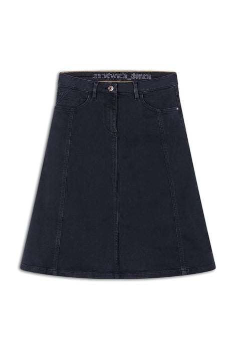 BLACK DENIM SKIRT TOTAL ECLIPSE WASHED 4