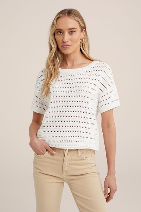 KNITTED PULLOVER WHITE 1