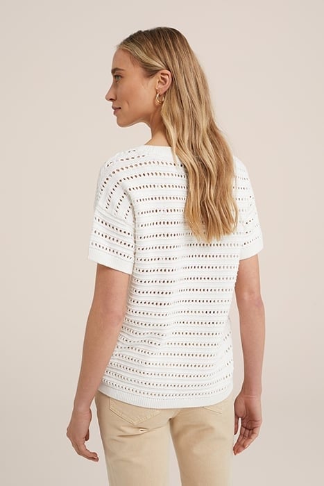 KNITTED PULLOVER WHITE 2