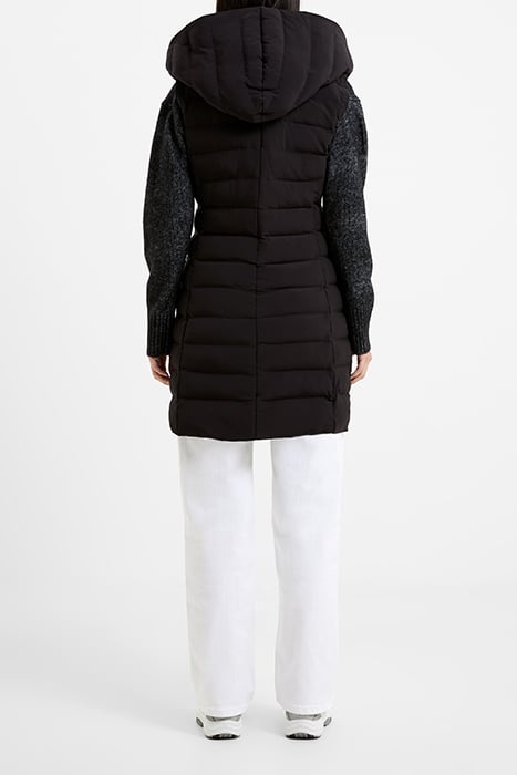 ILOANI MIDI PUFFER GILET BLACK/BLACK 2