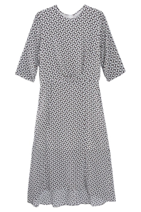 OFF-WHITE GEOMETRIC PRINT MIDI DRESS 3