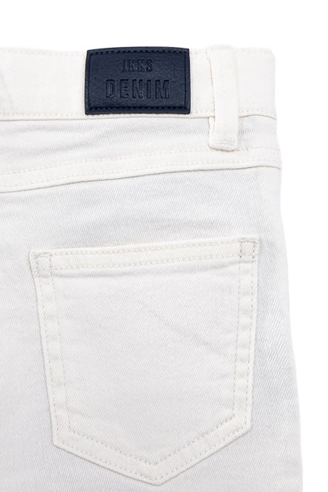 BOYS’ OFF-WHITE DENIM BERMUDA SHORTS 4