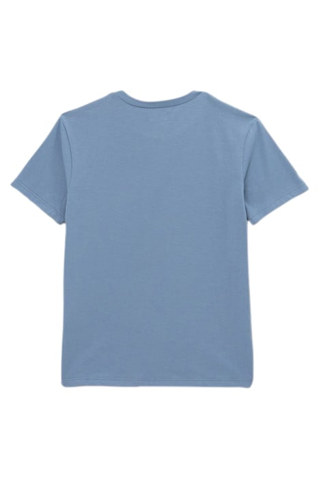 BOYS’ BLUE T-SHIRT WITH CORAL PRINT POCKET 2