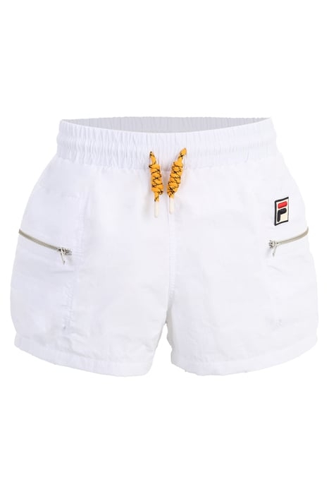CRINKLE NYLON SHORTS WITH SIZE POCKETS WHITE 4