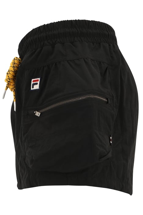 CRINKLE NYLON SHORTS WITH SIZE POCKETS BLACK 6