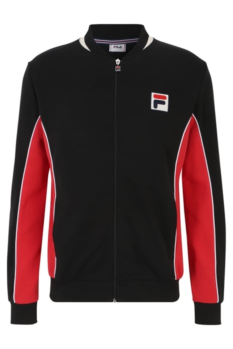 SETTANTA TRACK JACKET BLACK-TRUE RED 4