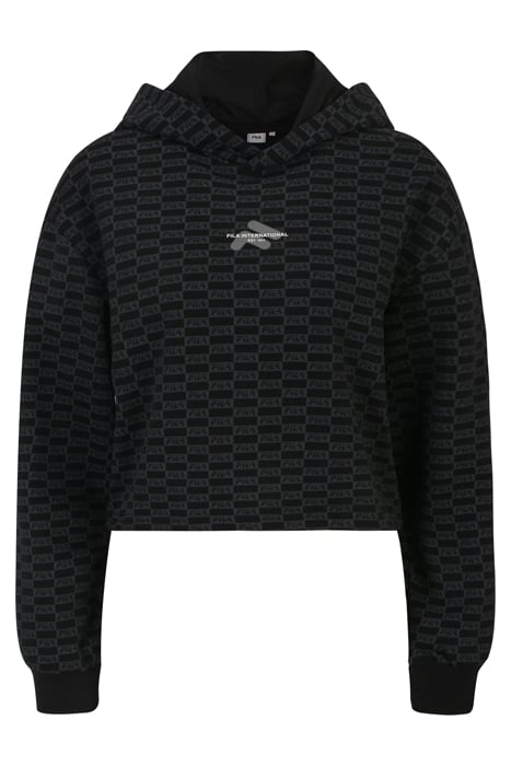 LAUREL AOP HOODY BLACK CHECKERED AOP 4