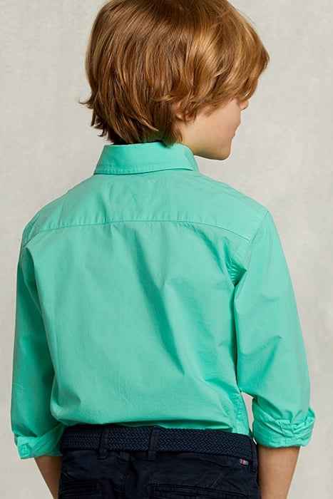 CUSTOM FIT POPLIN SHIRT GINFIZZ GREEN 2