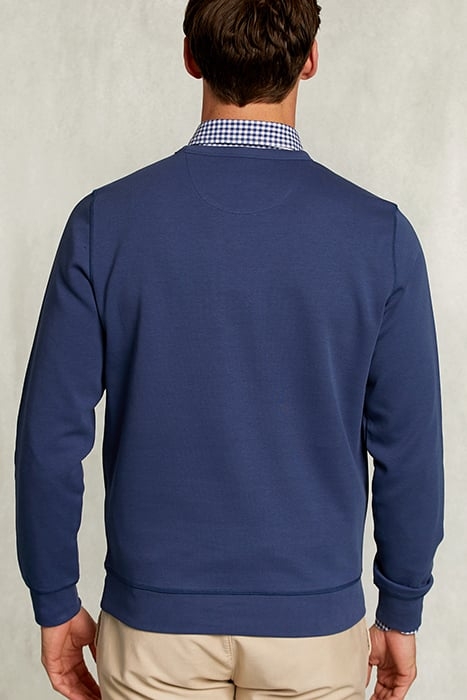 CREW NECK SWEATER DARK BLUE JELLY FISH BLUE 2