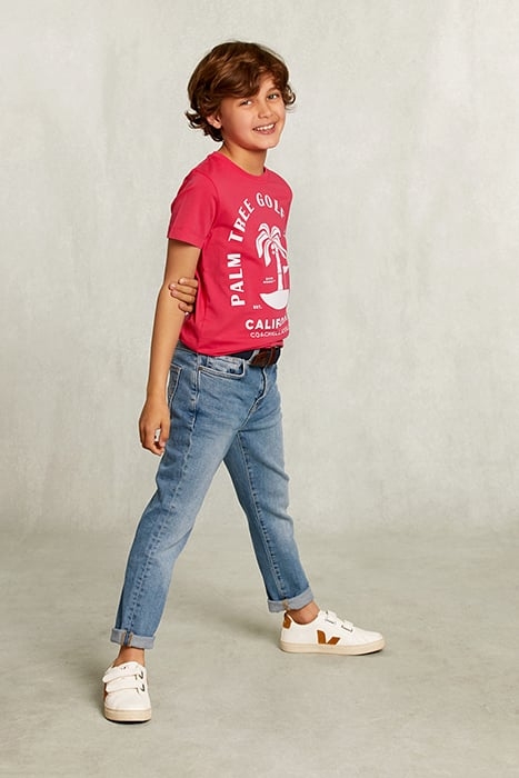 NORMAL FIT BASIC T-SHIRT IN FLIRT PINK 3