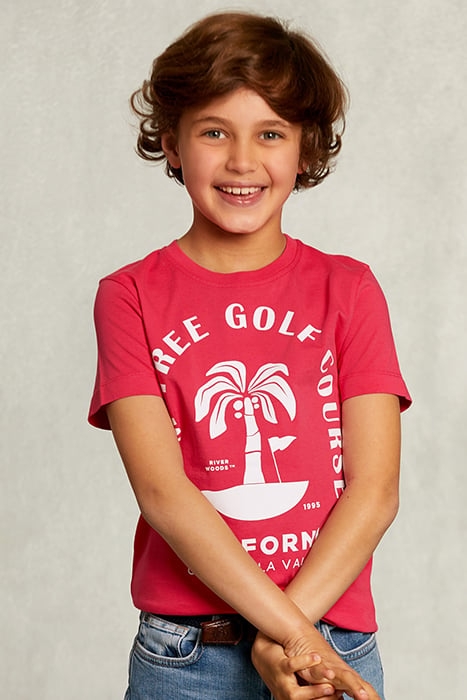 NORMAL FIT BASIC T-SHIRT IN FLIRT PINK 1