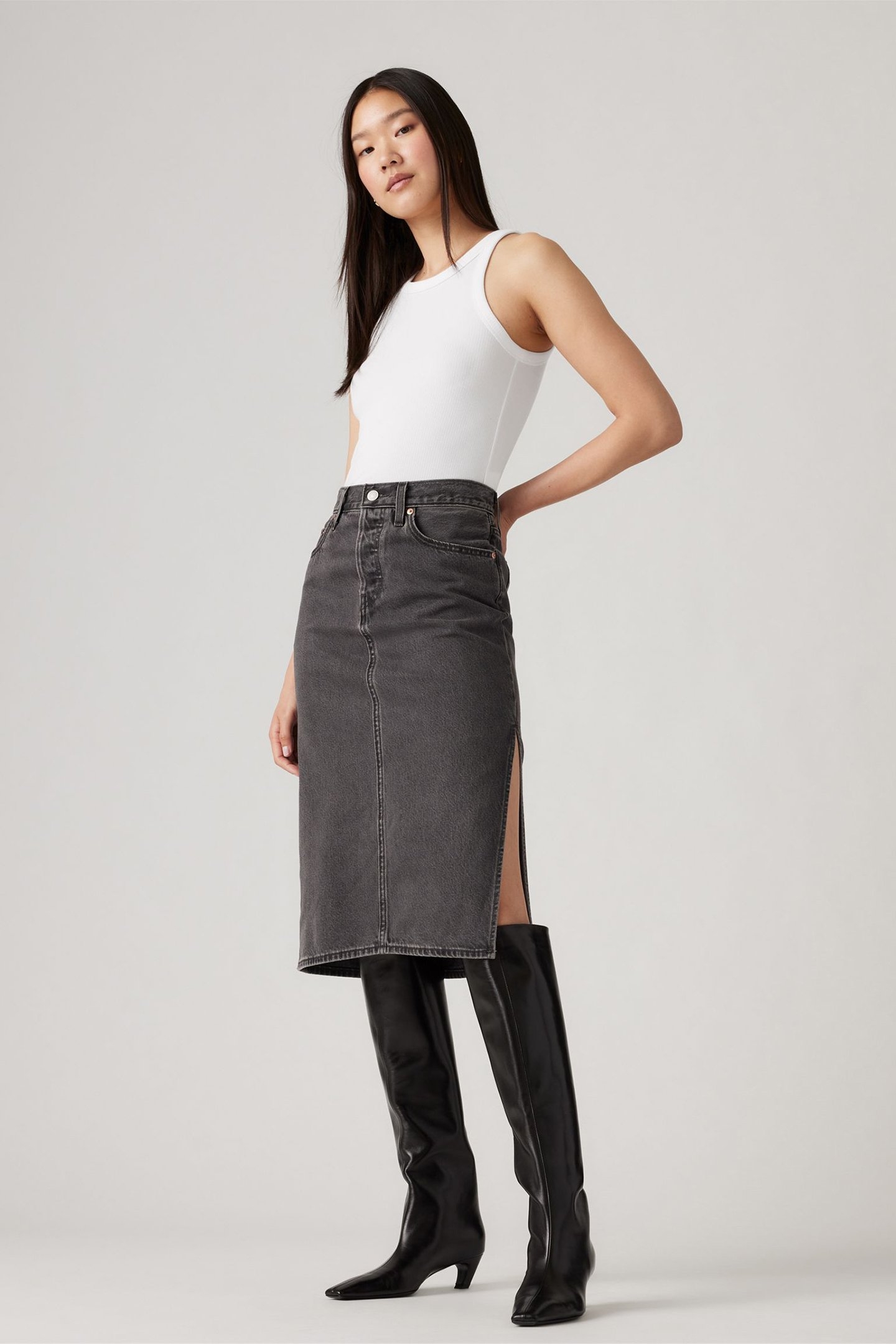 SIDE SLIT SKIRT 4