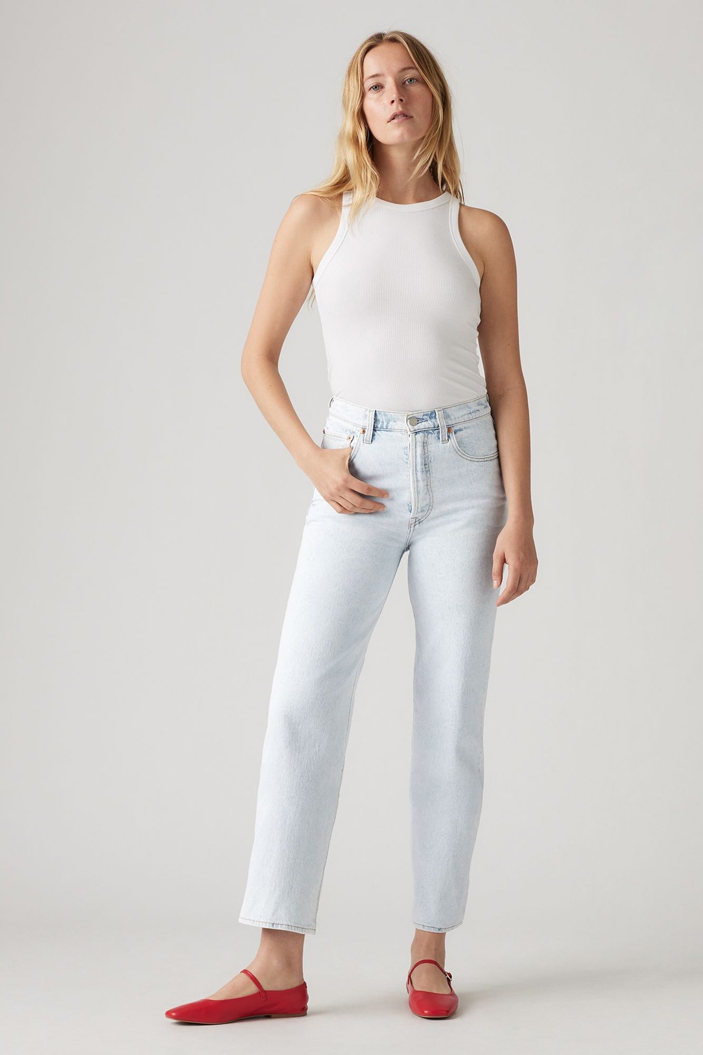 RIBCAGE STRAIGHT ANKLE JEANS 5