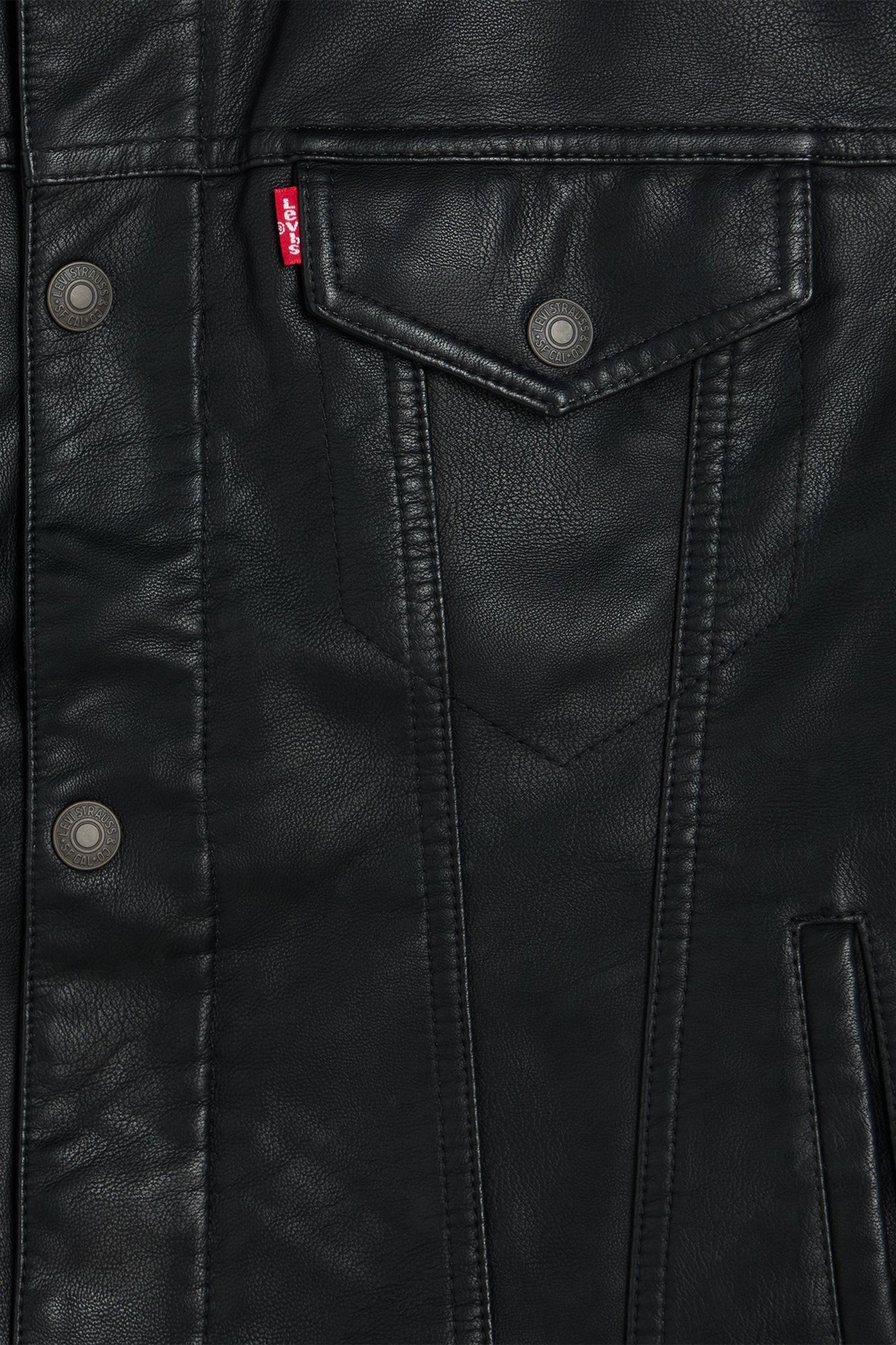 FAUX LEATHER TRUCKER JACKET 8