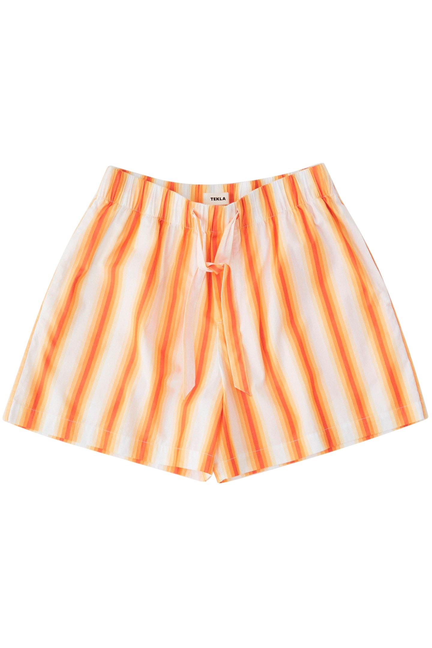 UNISEX POPLIN, PYJAMAS SHORTS ORANGE MARQUEE 3