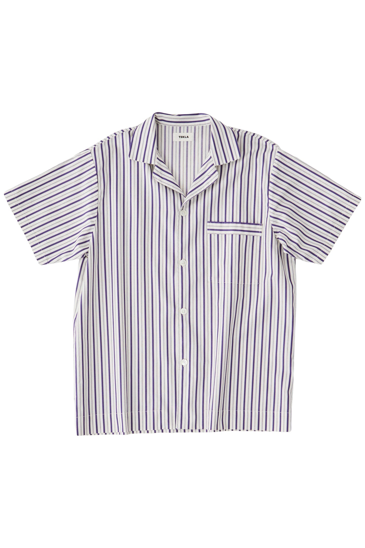 UNISEX POPLIN, SHORT SLEEVE SHIRT LIDO STRIPES 2