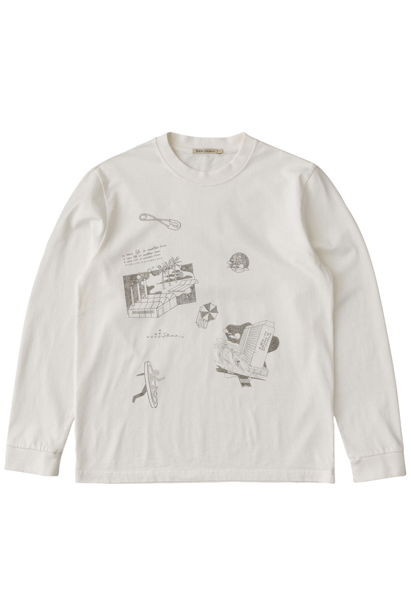 LONG SLEEVE PRINTED REBIRTH CHALK WHITE 3
