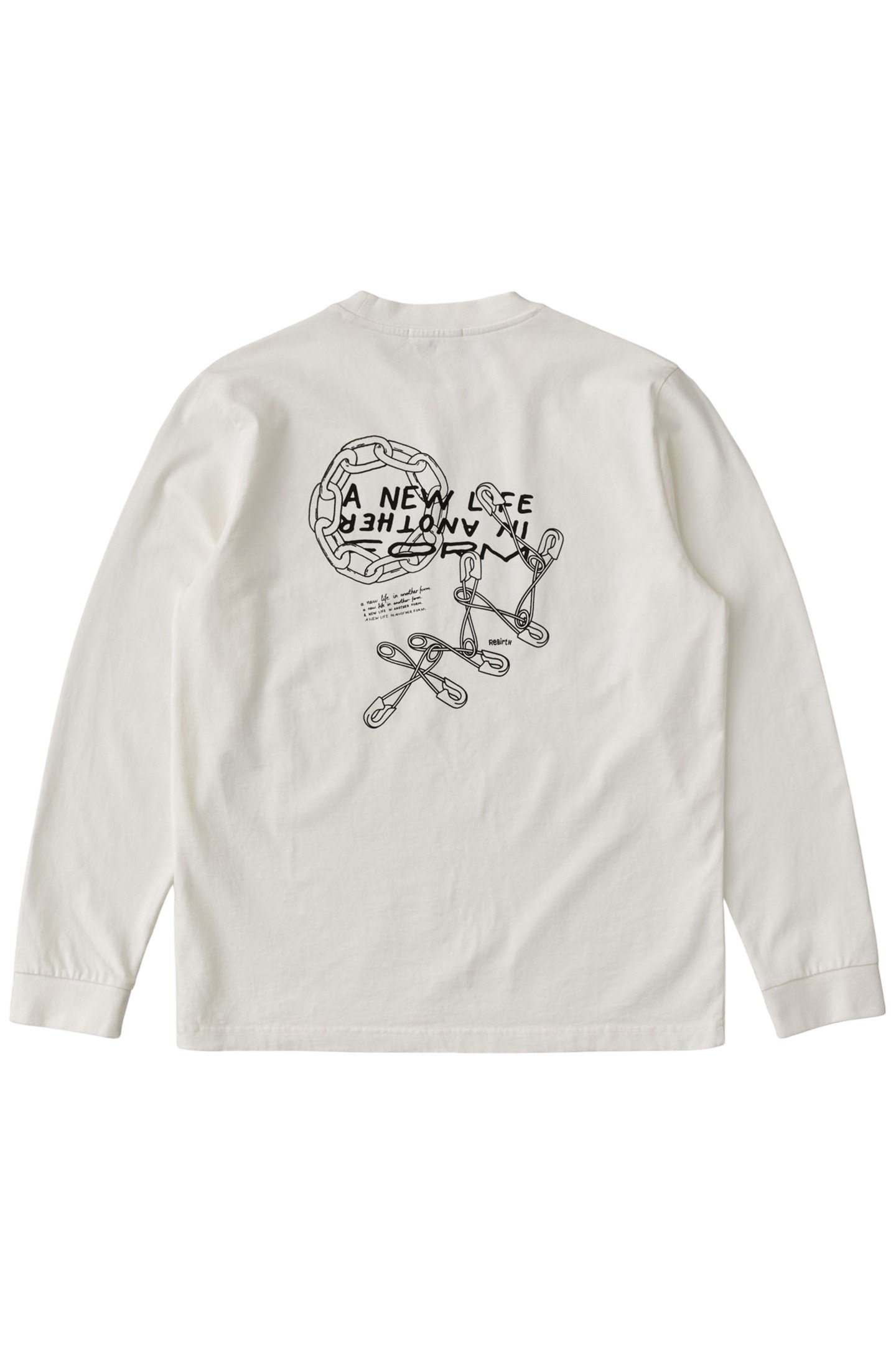 LONG SLEEVE PRINTED REBIRTH CHALK WHITE 4