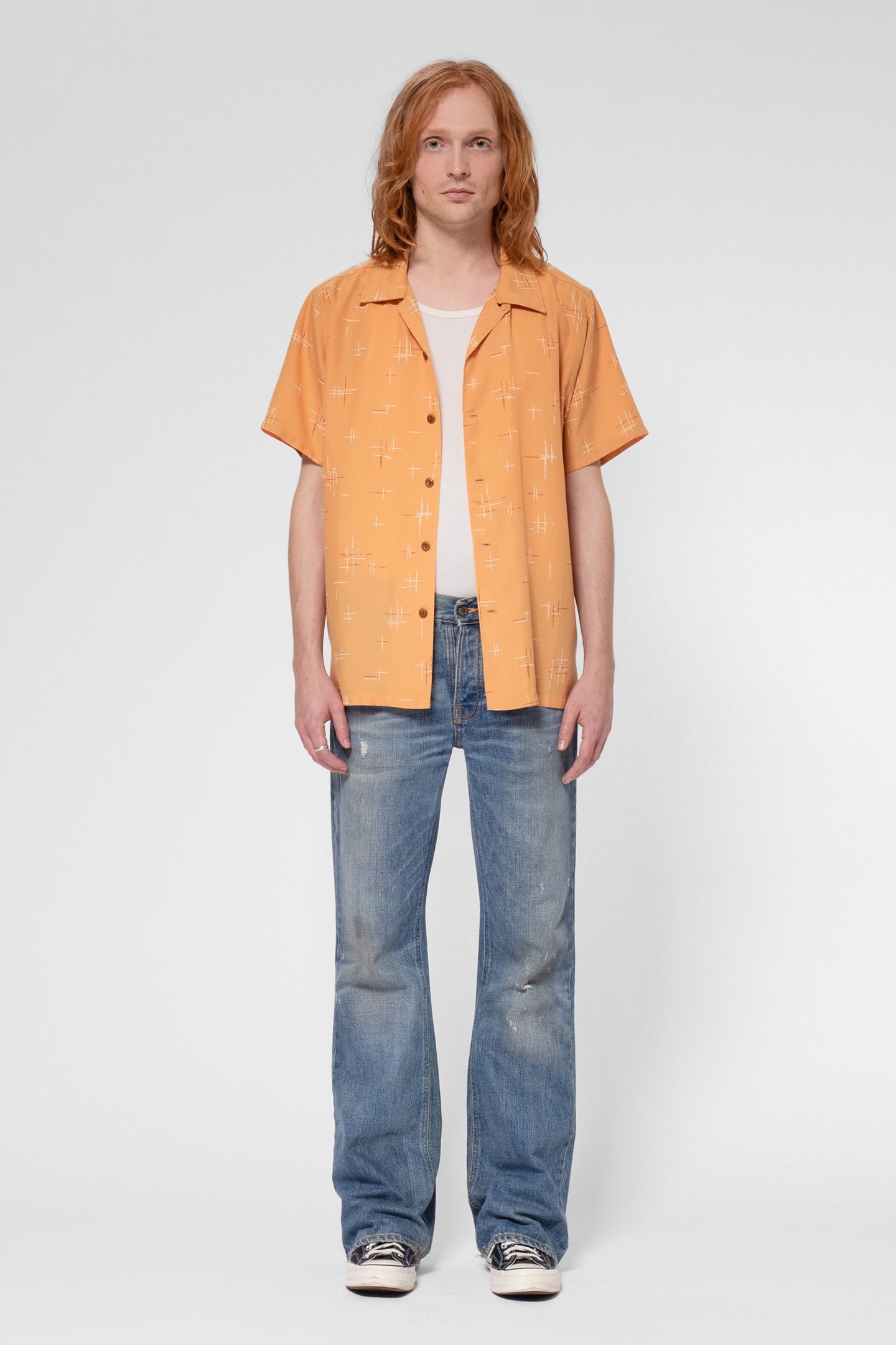 ARVID 50S HAWAII SHIRT OCHRE 1