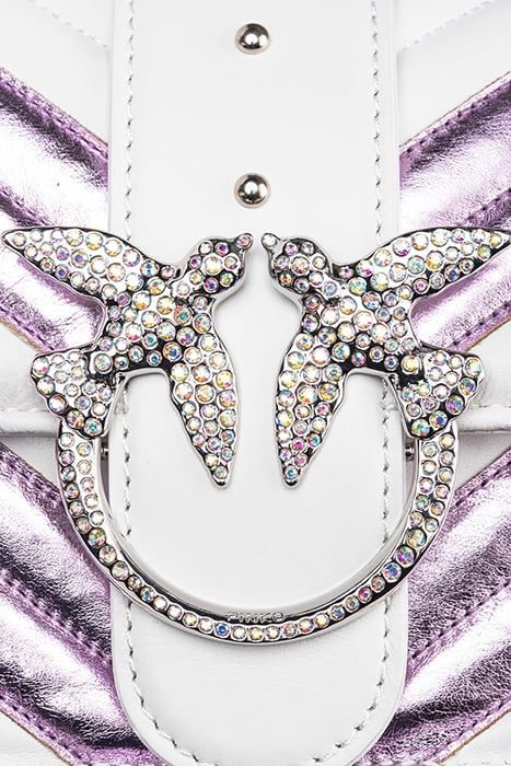 LOVE ONE MINI CL NAPPA CON INS PINK/WHITE-SHINY NICKEL 5