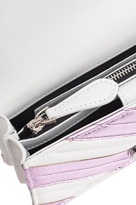 LOVE ONE MINI CL NAPPA CON INS PINK/WHITE-SHINY NICKEL 6