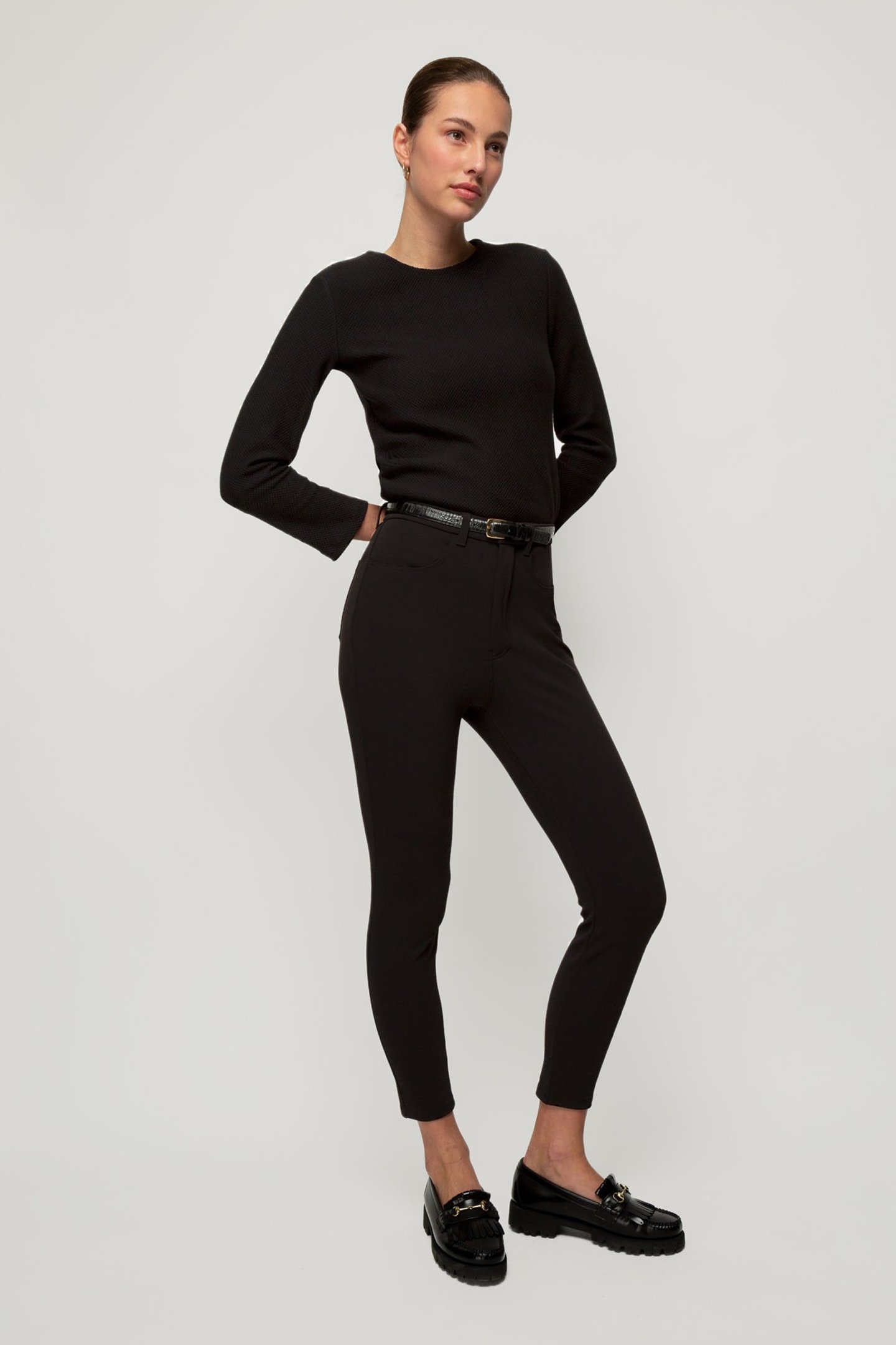 PANTS STRETCH SKINNY BLACK 2