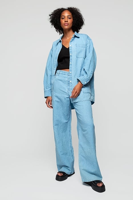 CLASSIC SHIRT WASHED ULTRA LIGHT DENIM 1