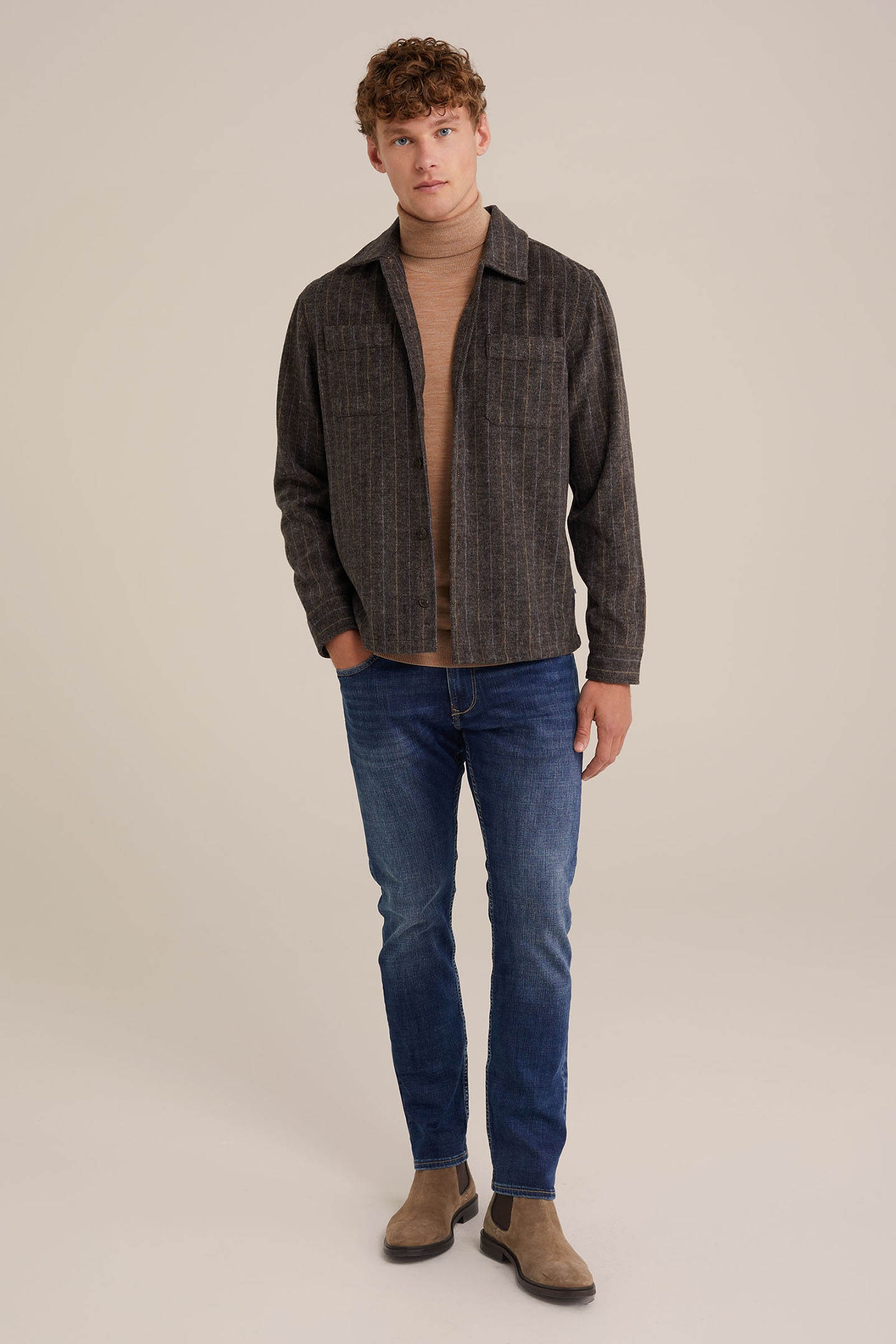 5-POCKET MID WAIST DARK BLUE 3