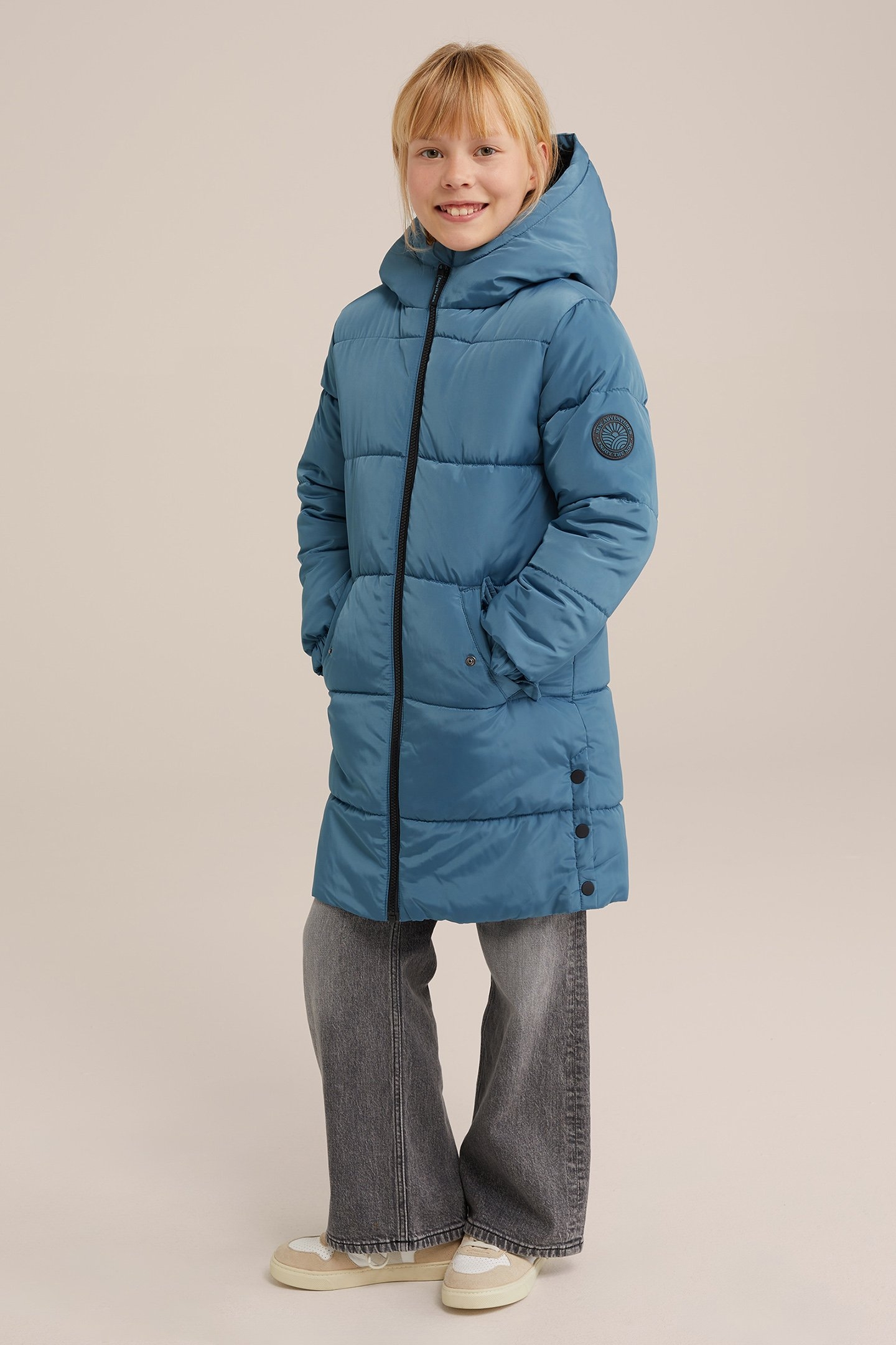 JACKET LONG LENGTH GREYISH BLUE 5