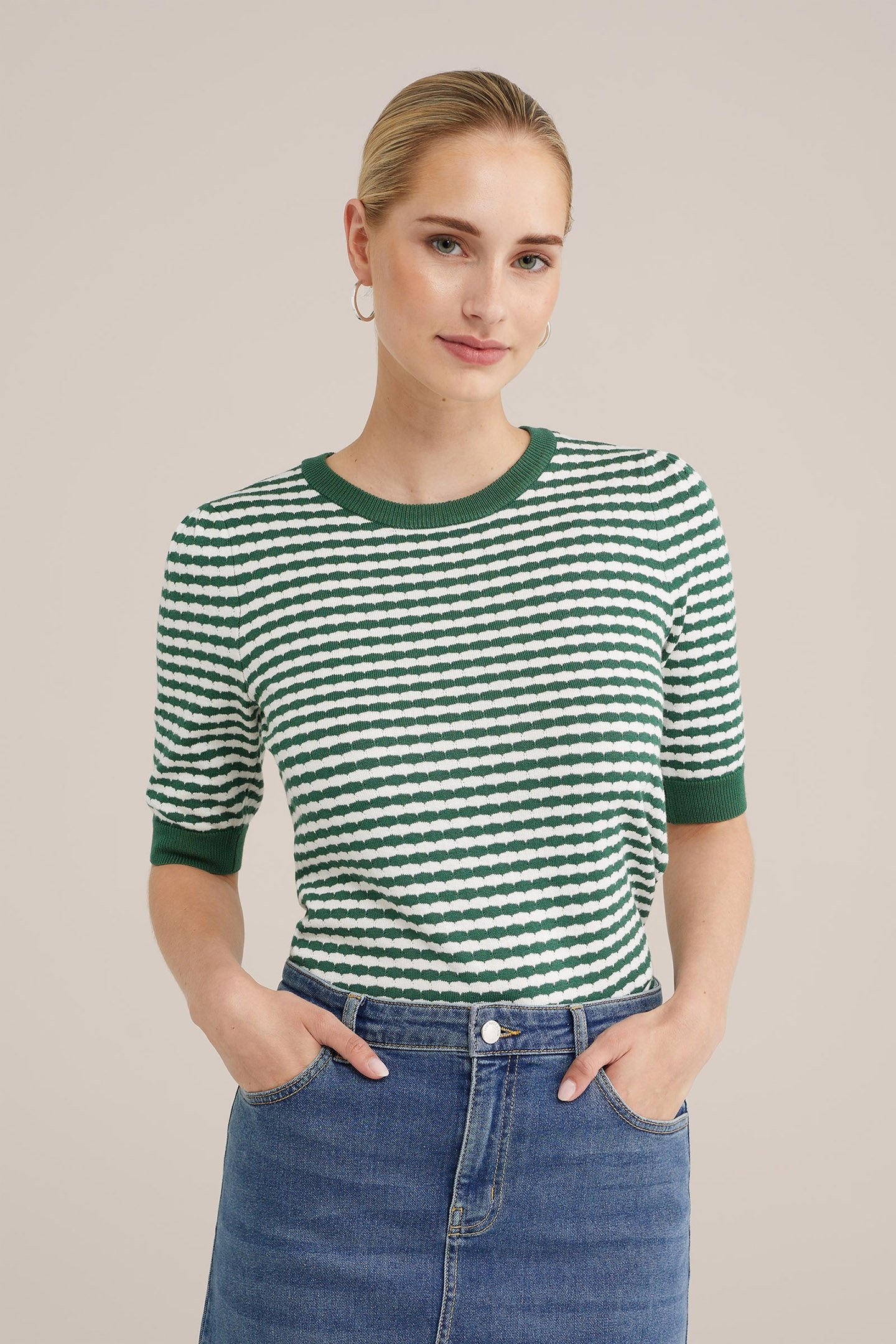 KNITTED PULLOVER GREEN 1