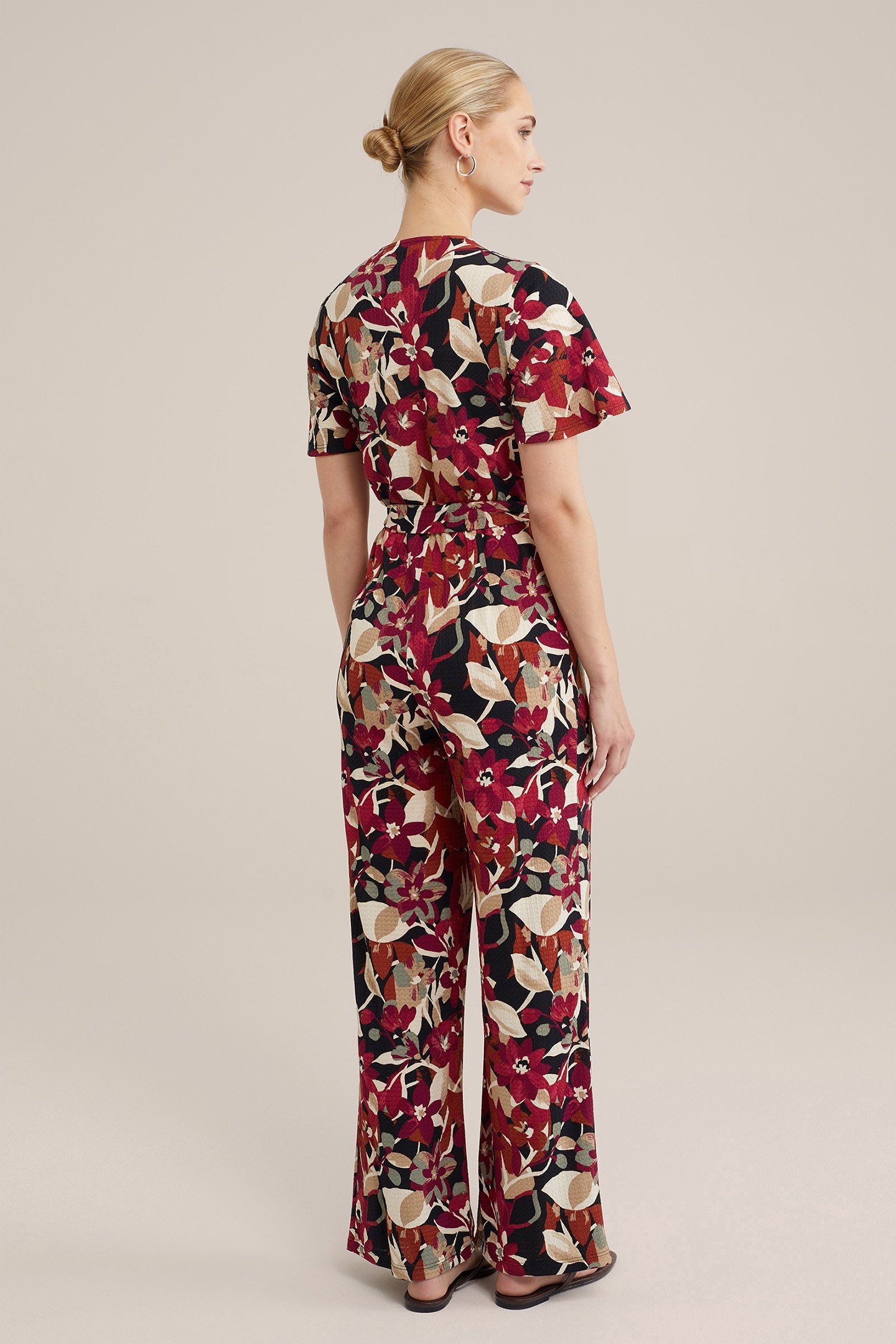 JUMPSUIT BURGUNDY RED 2