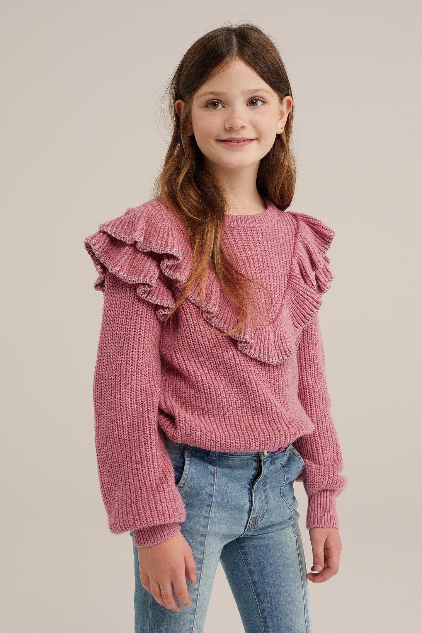 KNITTED PULLOVER PINK 1