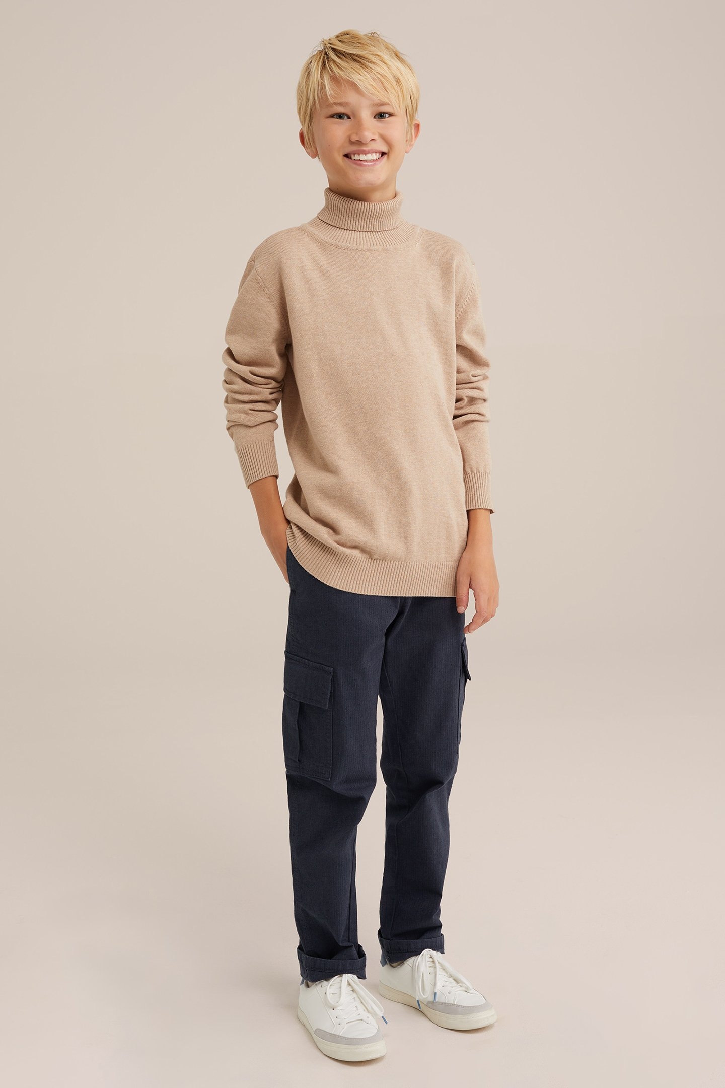 KNITTED PULLOVER BEIGE 2