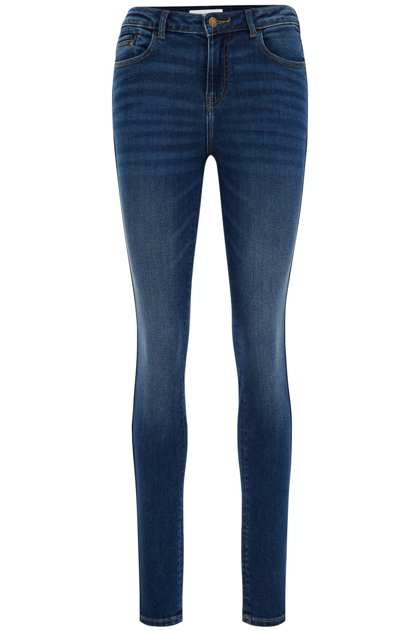 5-POCKET MID WAIST DARK BLUE 4