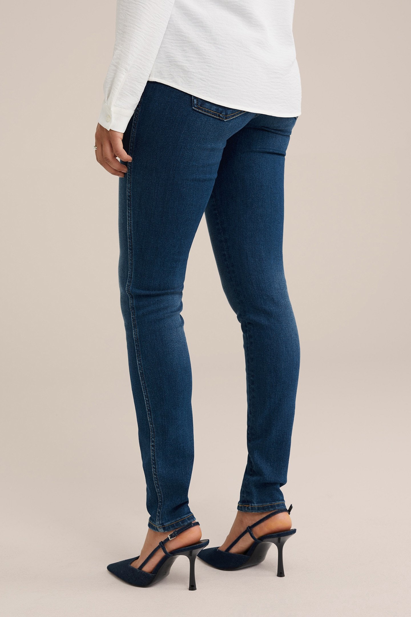 5-POCKET MID WAIST DARK BLUE 2