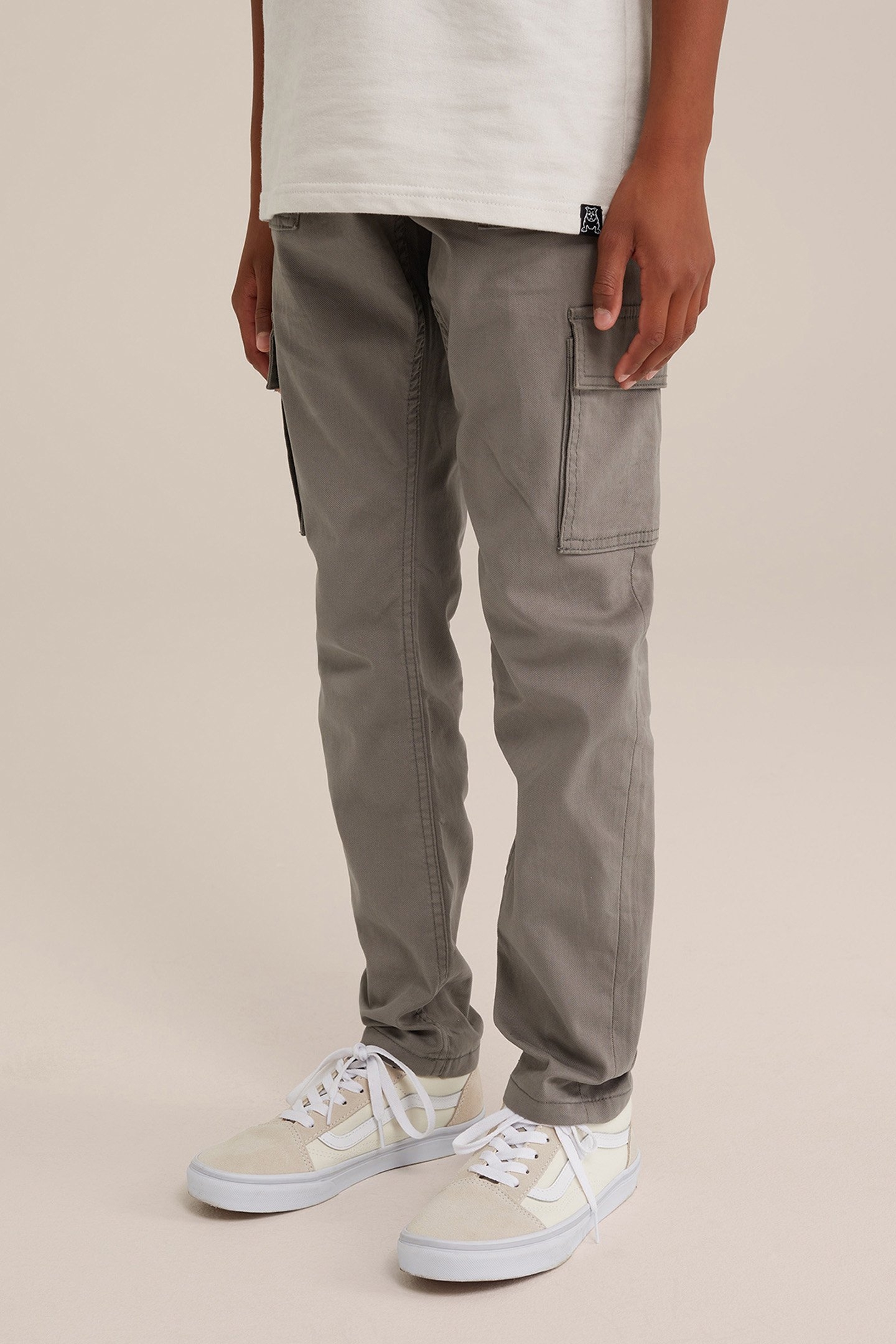 CARGO PANTS LIGHT GREY 1