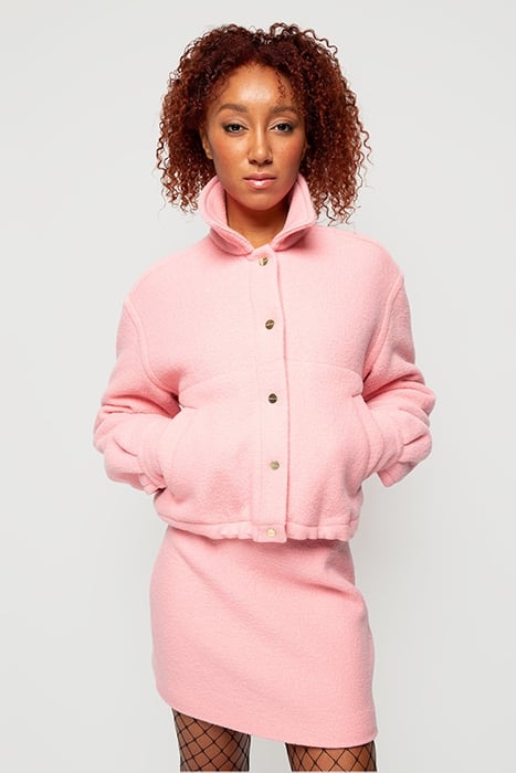 SKIRT CURL WOOL MINI BARRE PINK 1
