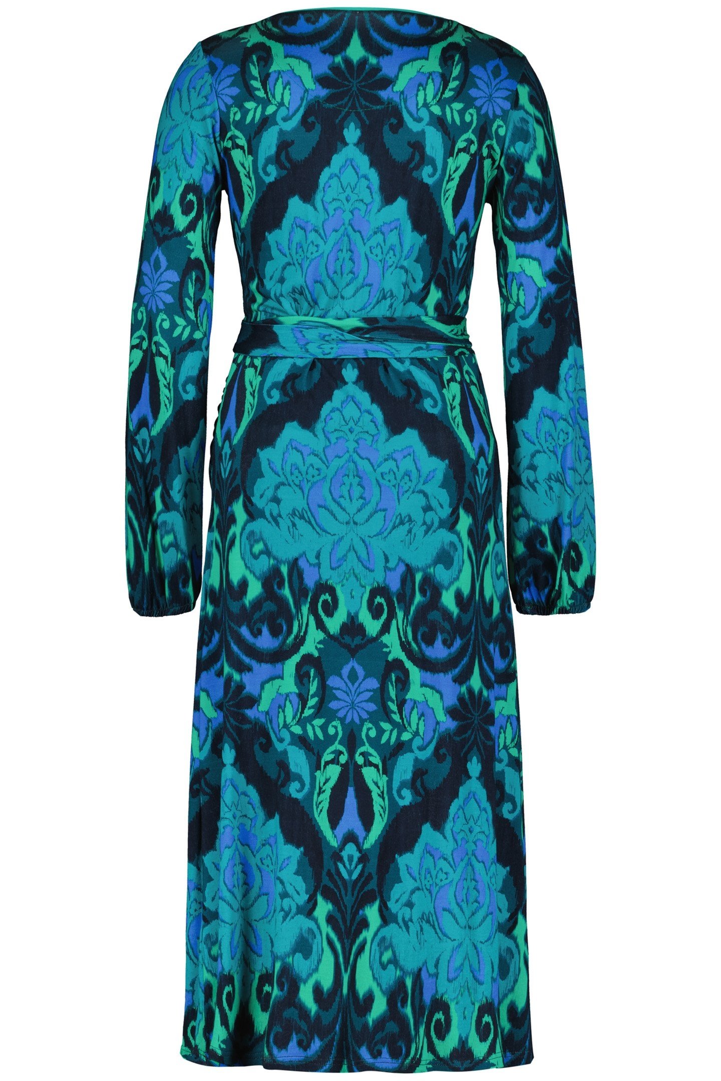 WRAP DRESS TIARA DARKBLUE WITH HERITAGE PRINT 4