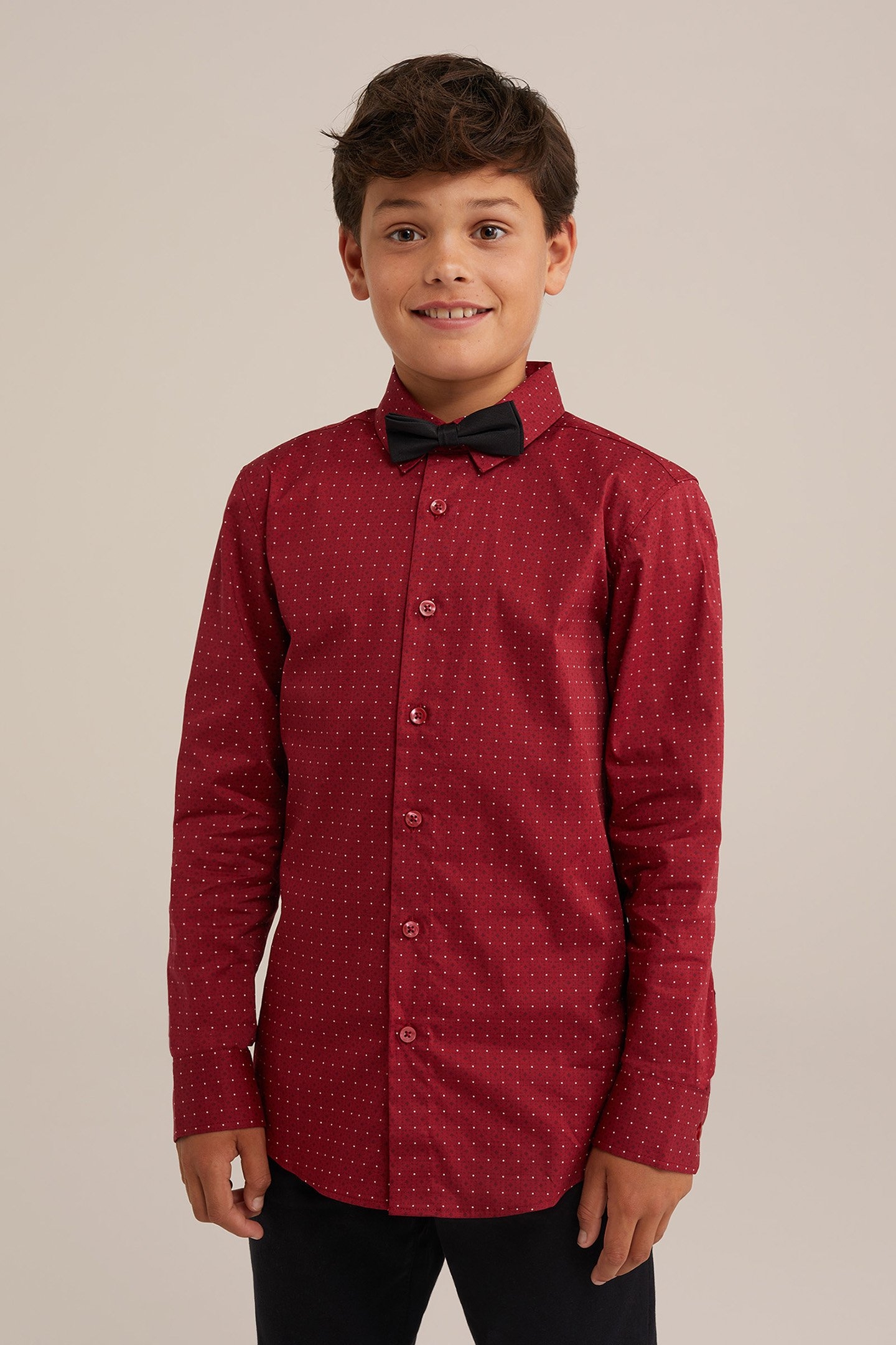 SHIRT BURGUNDY RED 1