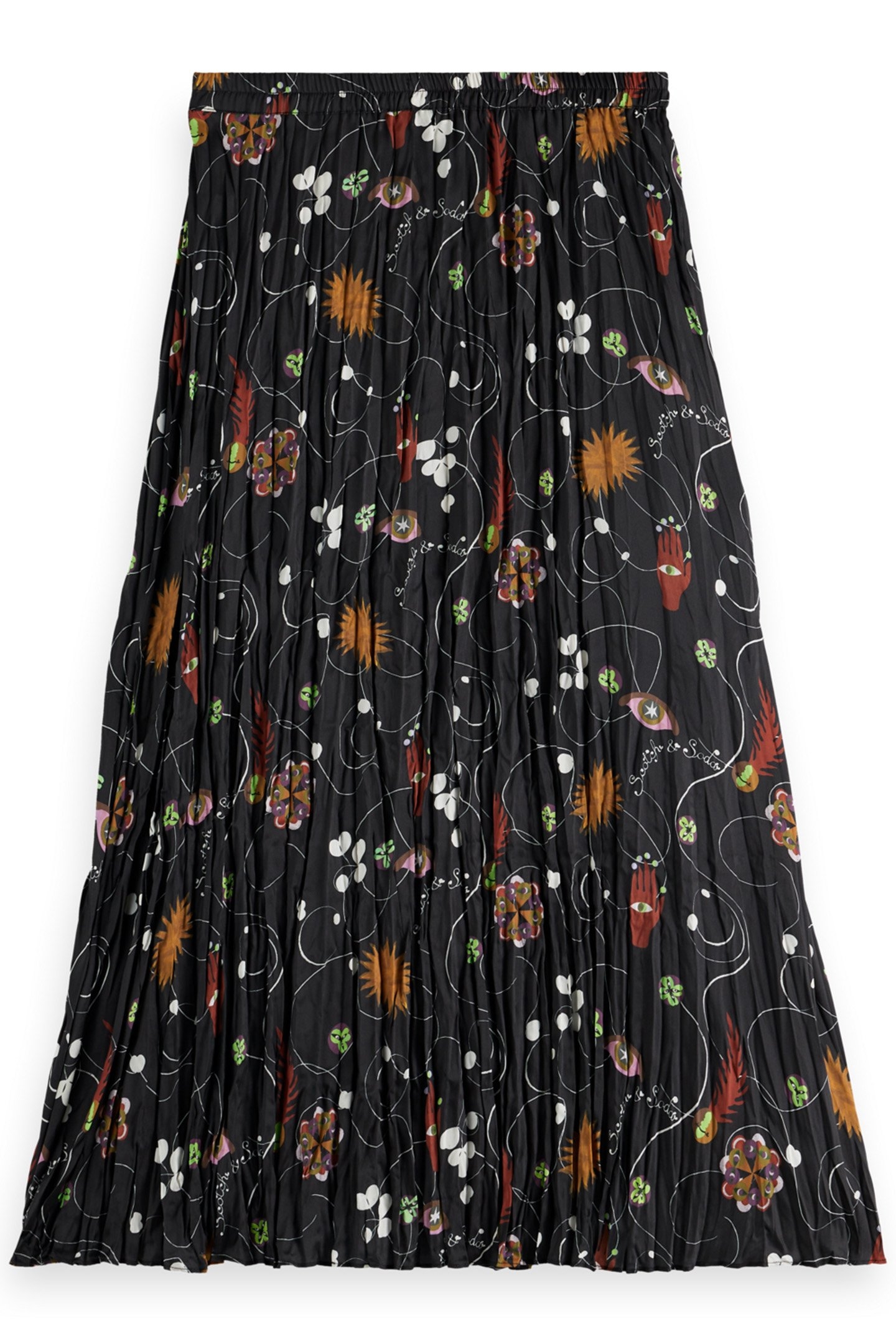 PLEATED CRINKLE SKIRT FREE MIND 4