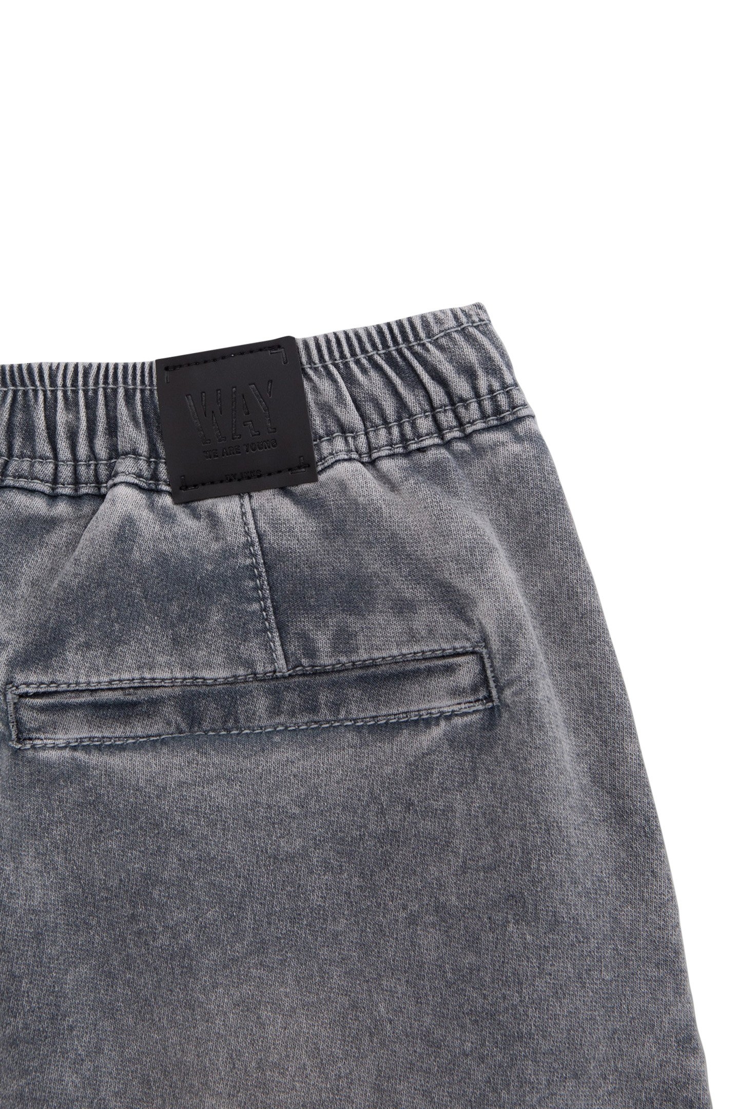BOYS’ GREY DENIM BERMUDA SHORTS WITH ELASTICATED WAIST 4
