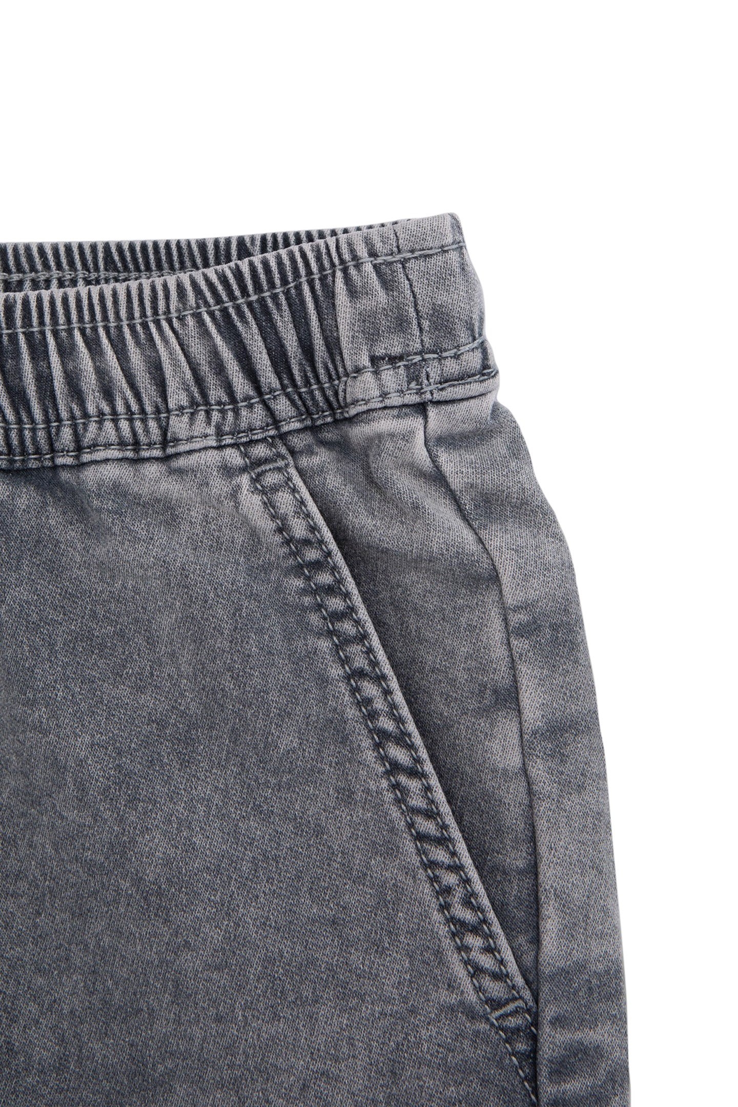 BOYS’ GREY DENIM BERMUDA SHORTS WITH ELASTICATED WAIST 5