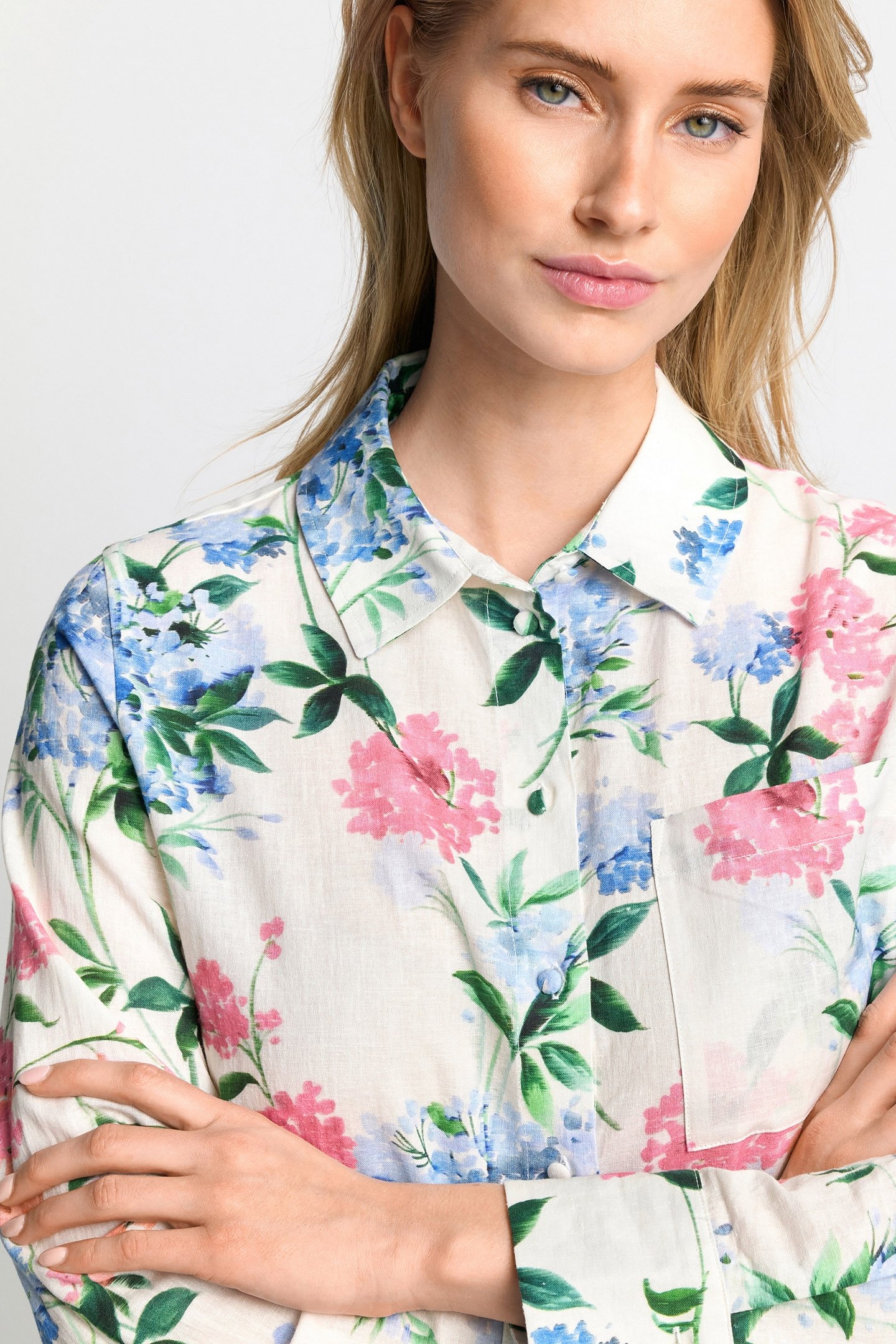 PRINTED BLOUSE SUSTAINABLE WHISPER WHITE 5