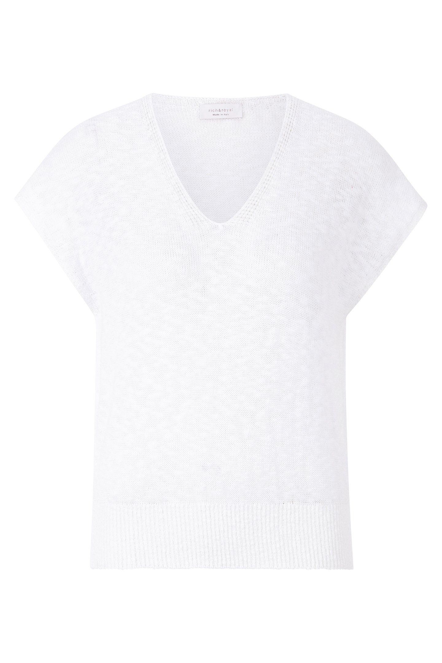 V-NECK SLEEVELESS WHISPER WHITE 4
