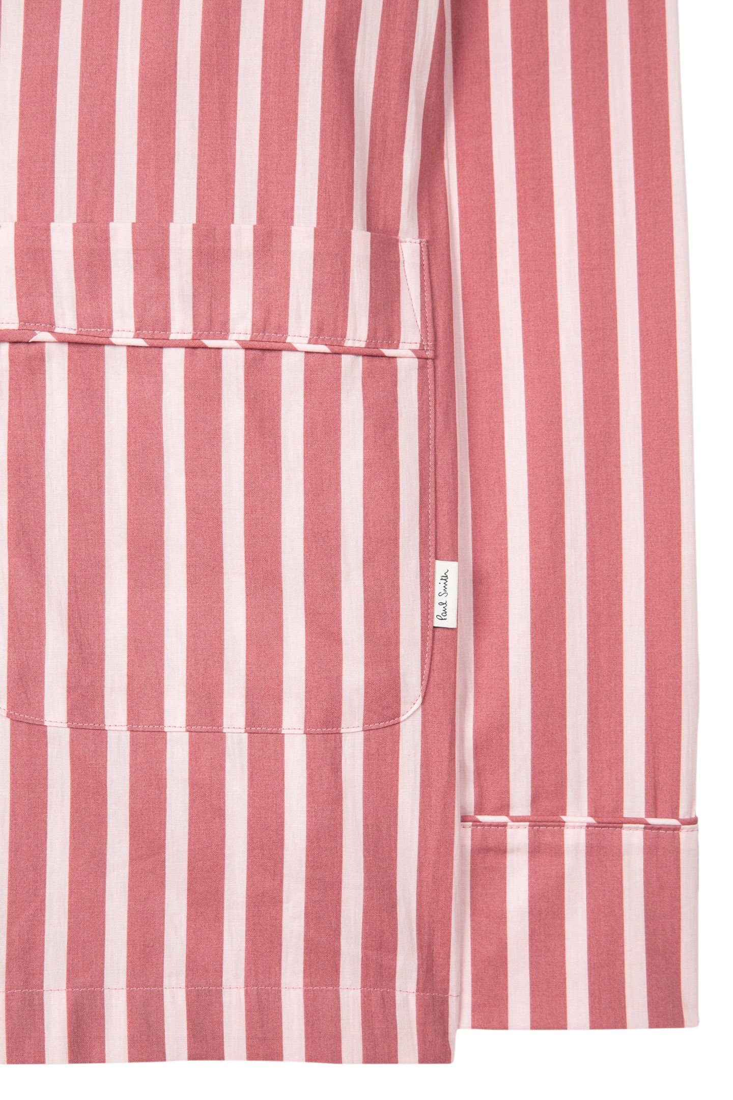 UNISEX PJ TOP L/SLV BRICK RED 7