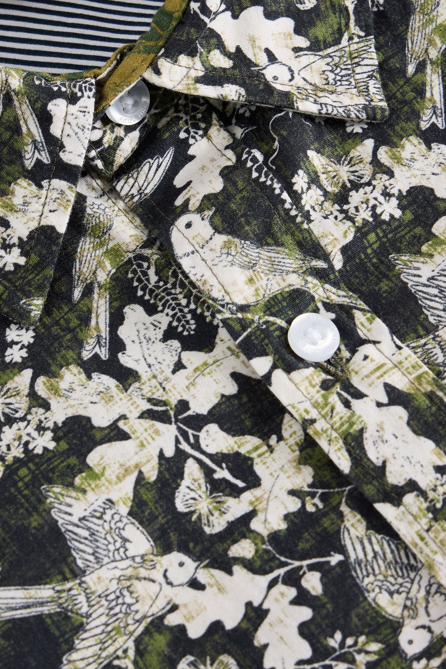 HAWTHORN BIRD PRINTED SHIRT BLACK MULTI 6