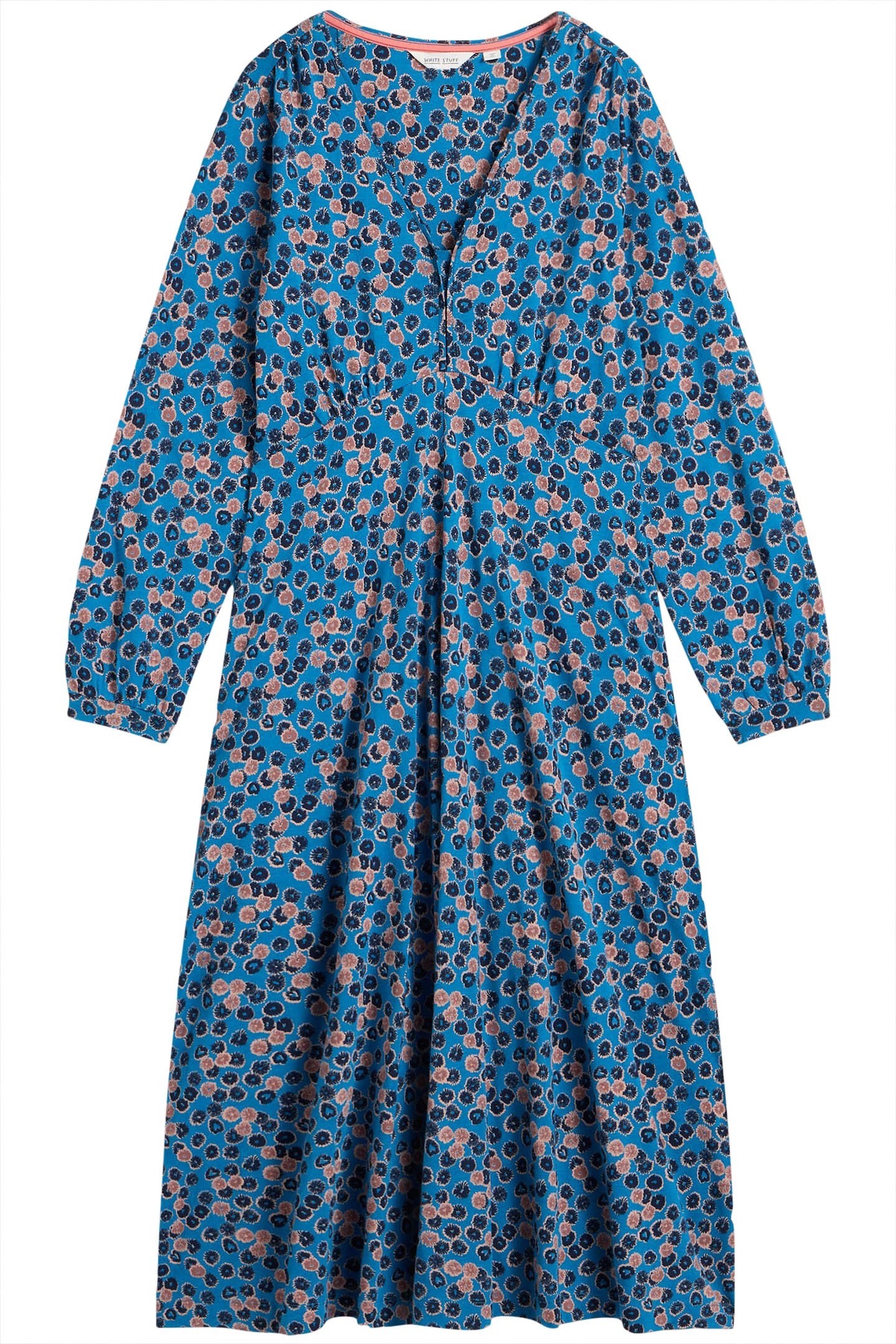 MEGAN JERSEY DRESS BLUE MULTI 3