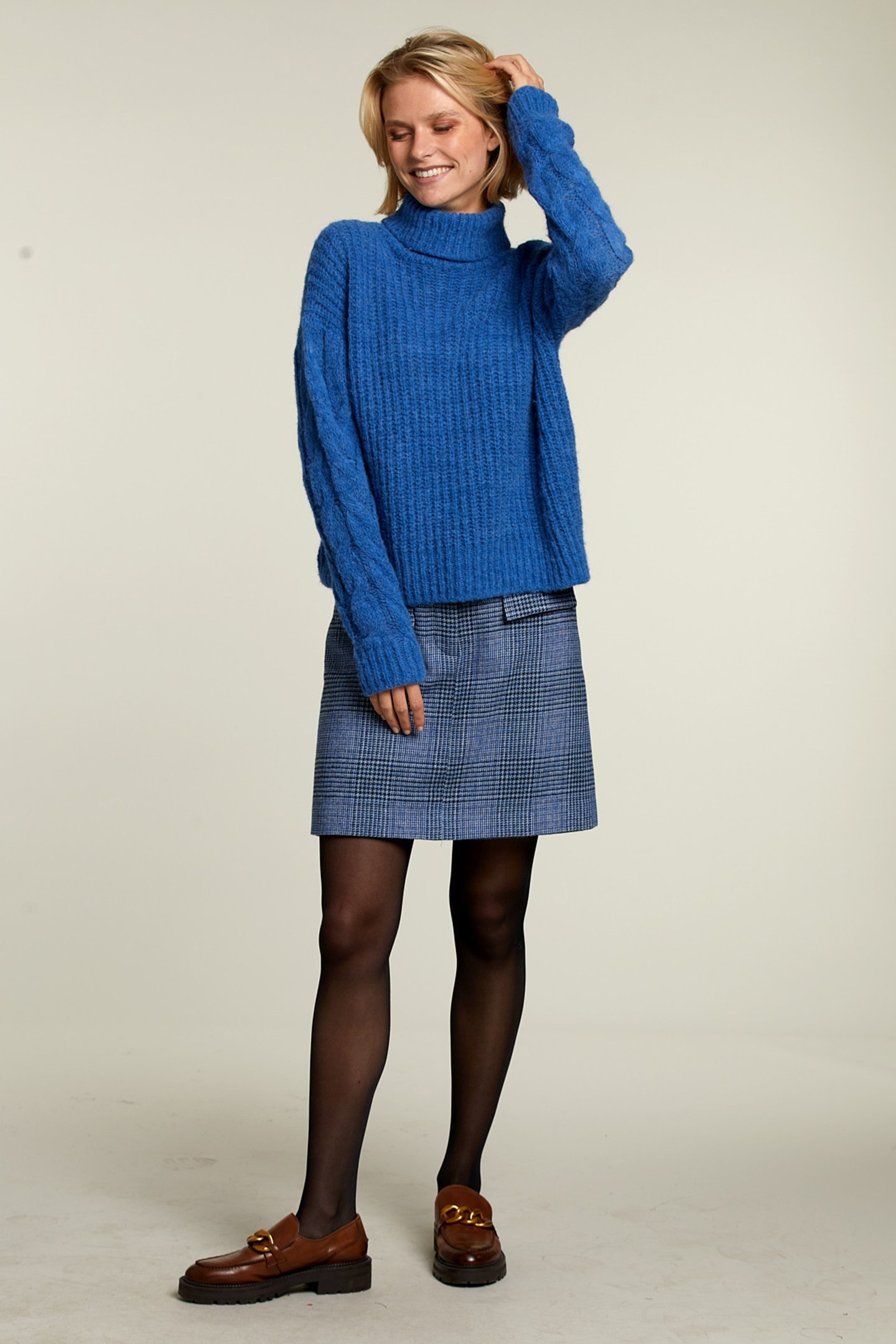 BLUE CHECKED SKORT 3