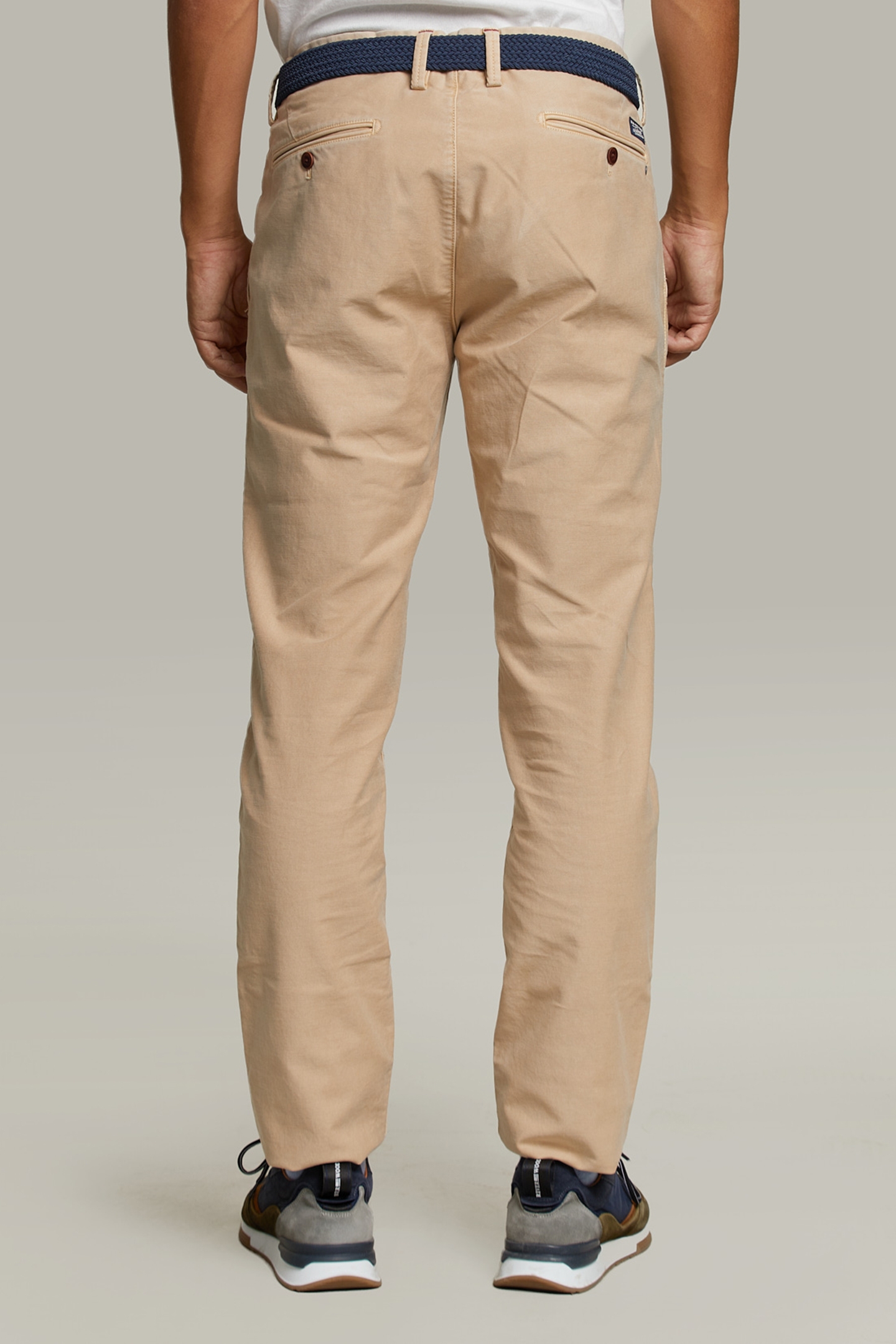SLIM FIT COTTON CHINO BISCUIT 2